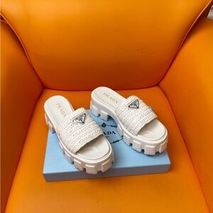 Prada Women's Braided Slippers